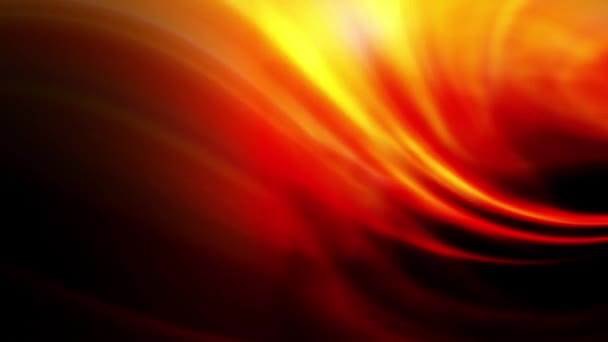 暗い背景に火の効果赤と黄色の縞 — ストック動画