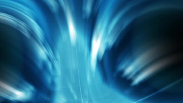Синие Плавающие Кристаллы Вызывают Флуоресцентные Лучи — стоковое видео