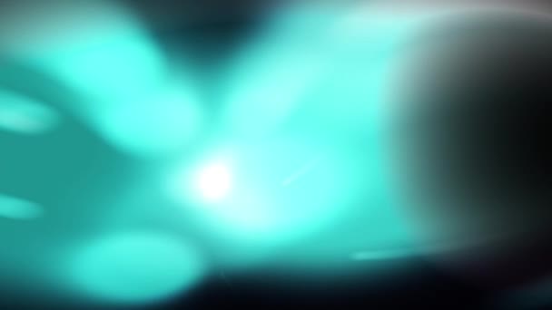 Luz Turquesa Turquesa Borrada Movendo Lentamente Uma Superfície Escura — Vídeo de Stock