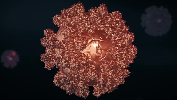 Coronavirus Covid Medicinsk Animation Coved Animation — Stockvideo