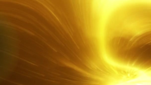 Schattierungen Von Gelben Spiraleffekt Hintergrund Mit Einem Verschwommenen Strohhalm — Stockvideo