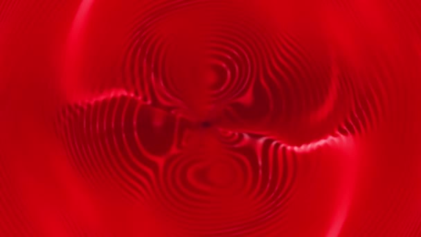 Плаваюча Червоні Хвилі Фонова Анімація — стокове відео