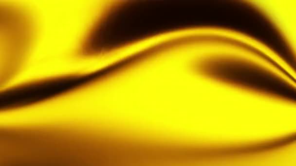 黄色烟熏的抽象条纹模糊了波浪 — 图库视频影像