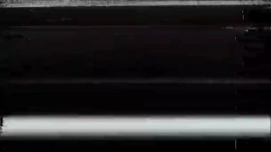 Siyah arka planda eski arızalar ve parazit sesleri. TV Gürültüsü Görüntüsü