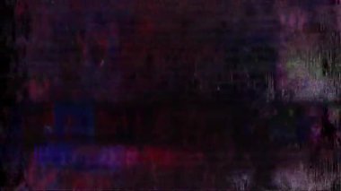 Siyah arka planda eski arızalar ve parazit sesleri. TV Gürültüsü Görüntüsü