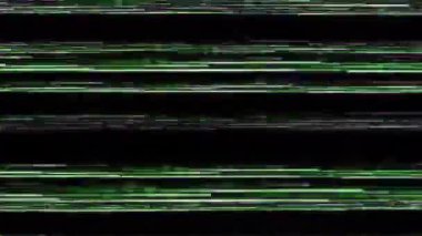 Siyah arka planda eski arızalar ve parazit sesleri. TV Gürültüsü Görüntüsü