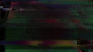 Siyah arka planda eski arızalar ve parazit sesleri. TV Gürültüsü Görüntüsü