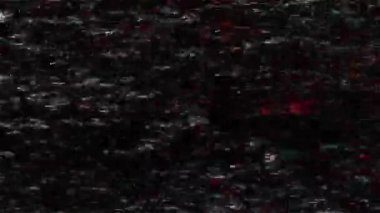 Siyah arka planda eski arızalar ve parazit sesleri. TV Gürültüsü Görüntüsü