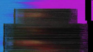 Siyah arka planda eski arızalar ve parazit sesleri. TV Gürültüsü Görüntüsü