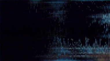 Siyah arka planda eski arızalar ve parazit sesleri. TV Gürültüsü Görüntüsü