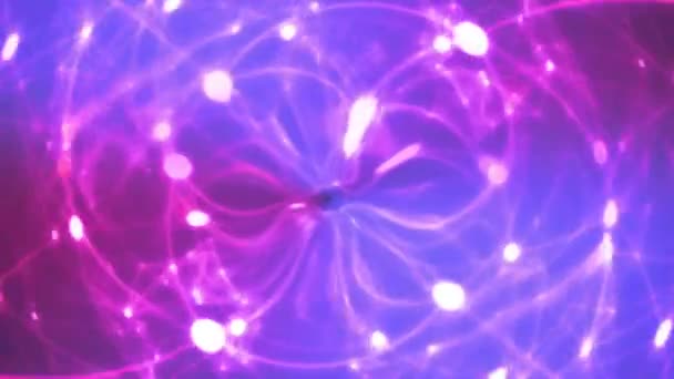 Abstract Glowing Background Animation Fractal Background Animation Data Transmission Background — Stock Video