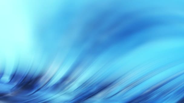 Хмара Блакитна Хвиляста Лінія Волосся Ефект Анімації — стокове відео