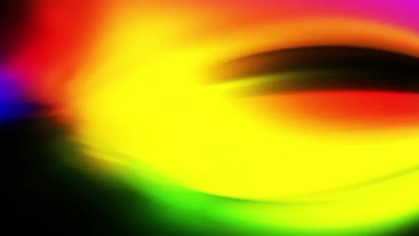 Parpadeos Abstractos Movimiento Multicolor Borroso Fondo Oscuro — Vídeos de Stock