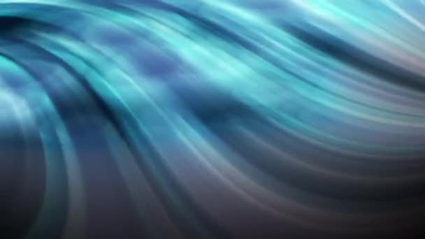 Танцующие Абстрактные Синие Нити Пафосном Эффекте Градиентное Дно — стоковое видео
