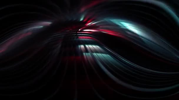 Многоцветная Мультицветная Анимация Тёмном Фоне — стоковое видео