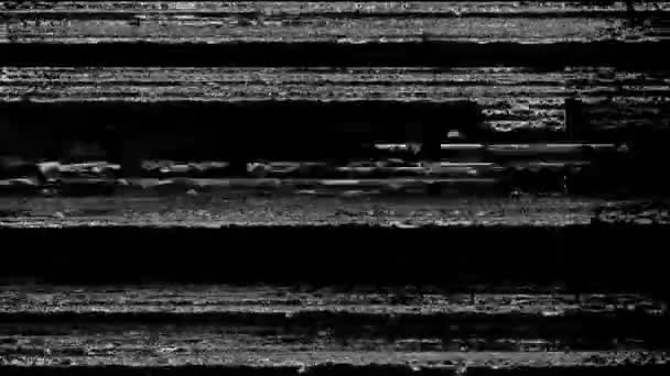 Παλιές Κηλίδες Και Στατικός Θόρυβος Στο Μαύρο Φόντο Βίντεο Θόρυβος — Αρχείο Βίντεο