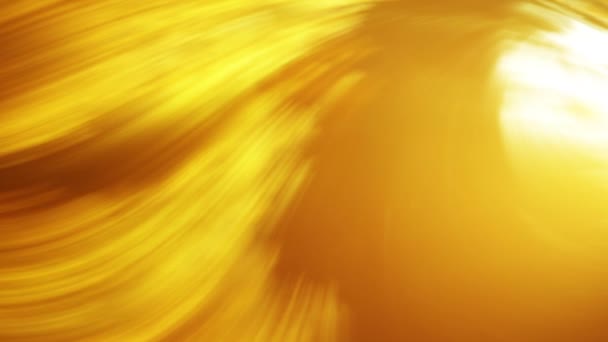 Жовтий Повільний Рух Абстрактні Нитки Анімації — стокове відео