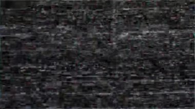 Siyah arka planda eski arızalar ve parazit sesleri. TV Gürültüsü Görüntüsü
