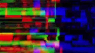 Siyah arka planda eski arızalar ve parazit sesleri. TV Gürültüsü Görüntüsü