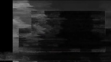 Siyah arka planda eski arızalar ve parazit sesleri. TV Gürültüsü Görüntüsü