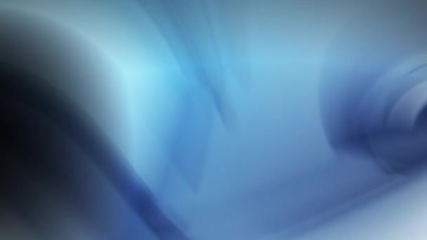 Blurry Espiral Azul Objeto Túnel Animación Medio Círculo Oscuro Lado — Vídeos de Stock