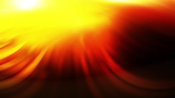 黄色と赤の太陽熱効果アニメーション — ストック動画