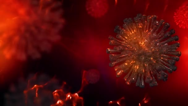 Coronavirus Covid Animation Médicale Inventé Animation — Video