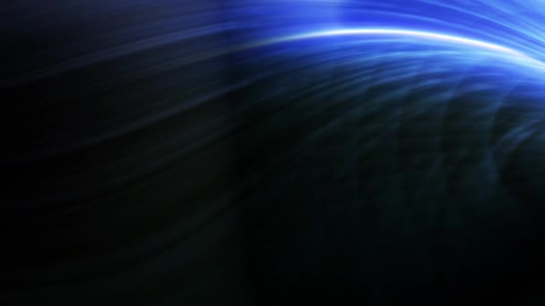 Blauw Licht Curve Oppervlak Neon Beweging Abstract — Stockvideo