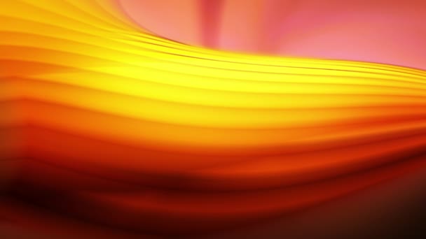 Жовті Відтінки Рожевий Фон Вихрові Вигини Анімація — стокове відео