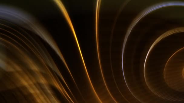 Золотые Полосы Замыкающей Ловушке Черным Фоном — стоковое видео