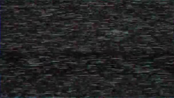 Unikalne Wzornictwo Zły Sygnał Cyfrowe Migawki Telewizyjne — Wideo stockowe