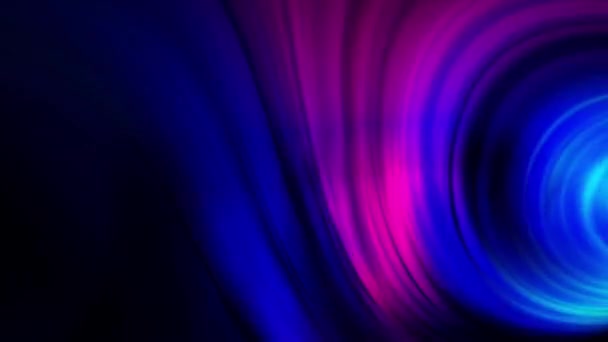Espiral Azul Real Luz Púrpura Hebras Dando Vueltas Túnel Como — Vídeo de stock