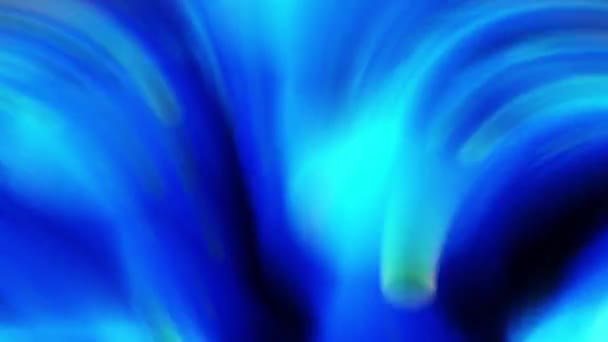 Абстрактный Голубой Отклоняющийся Анимационный Фон — стоковое видео
