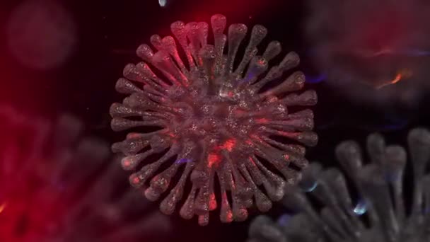 Coronavirus Covid Animation Médicale Inventé Animation — Video