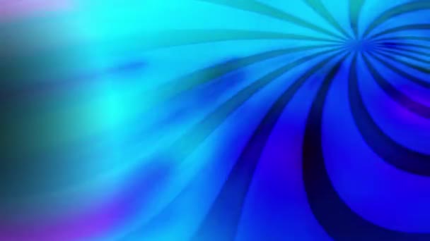 Azul Espiralando Listrado Exibição Luz Clube Movimento Sobre Ele — Vídeo de Stock