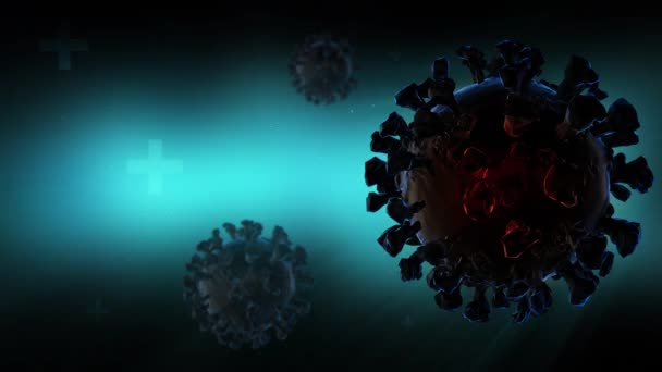Medizinische Animation Coronavirus Covid Animationen — Stockvideo