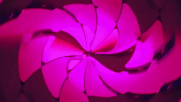 Różowe Pływające Tło Animacji Bloków — Wideo stockowe