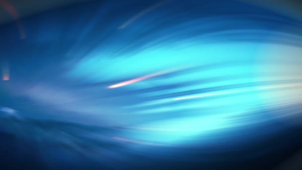 Filamentos Esféricos Azules Abstractos Cámara Lenta Animación Pequeños Parpadeos Blancos — Vídeo de stock