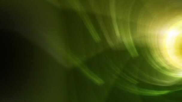 Спиральный Зелёный Пещерный Свет Сзади — стоковое видео