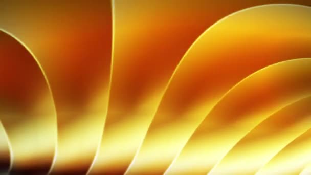 Cool Amarelo Dourado Abstrato Brilhando Pratos Abstratos Animação — Vídeo de Stock