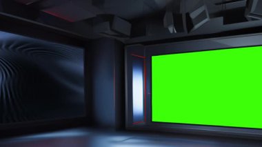 Profesyonel Yayın İçin Gösterişli 3D Sanal Stüdyo