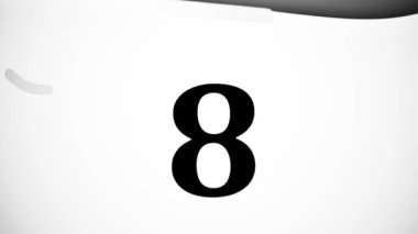 Geri sayım Zamanlayıcısı Bilgisayar Oluşturulmuş Hareketli Grafik Canlandırması