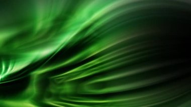 Yeşil ışınlar yavaşça koyu arkaplana dönüyor