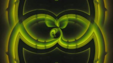 Yeşil spiral şeritler küçülen arkaplan canlandırması