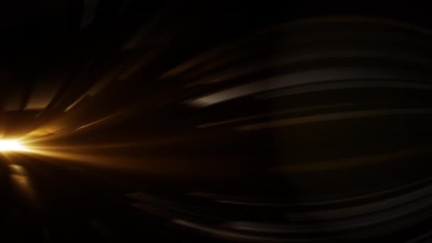 Темная Бэкграуд Золотой Яркий Свет Сбоку Золотые Соломинки Цветущие Хвосте — стоковое видео