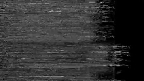 Glitches Bruit Statique Vidéo Bruit Télévision — Video