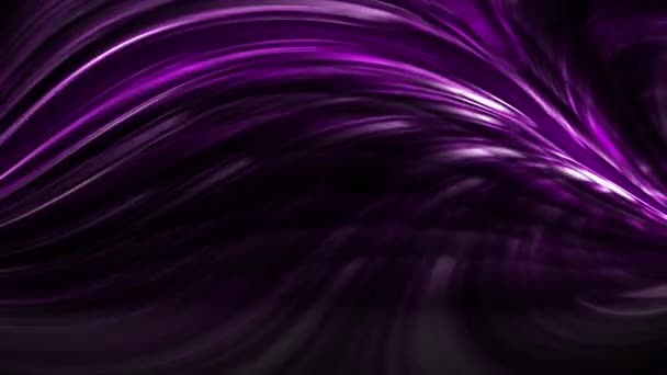 Purpurowe Zakrzywione Światła Przejścia Abstrakcyjna Animacja — Wideo stockowe