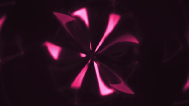 Абстрактная Светящаяся Фоновая Анимация Фрактальная Фоновая Анимация Фоновая Съемка Передачи — стоковое видео