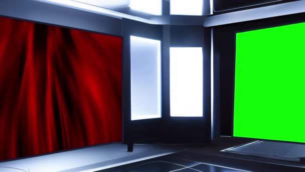 Ożyw Swoją Wizję Realistycznym Studiem Telewizji Wirtualnej — Wideo stockowe