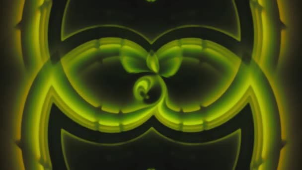 Gröna Spiral Remsor Krympande Bakgrund Animation — Stockvideo